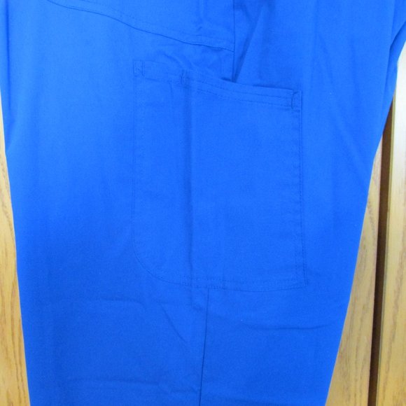 SCRUBSTAR WOMEN'S SIZE 3 X DRAWSTRING PANTS ELECTRIC BLUE MEDICAL DOCTOR NEW - Picture 9 of 15